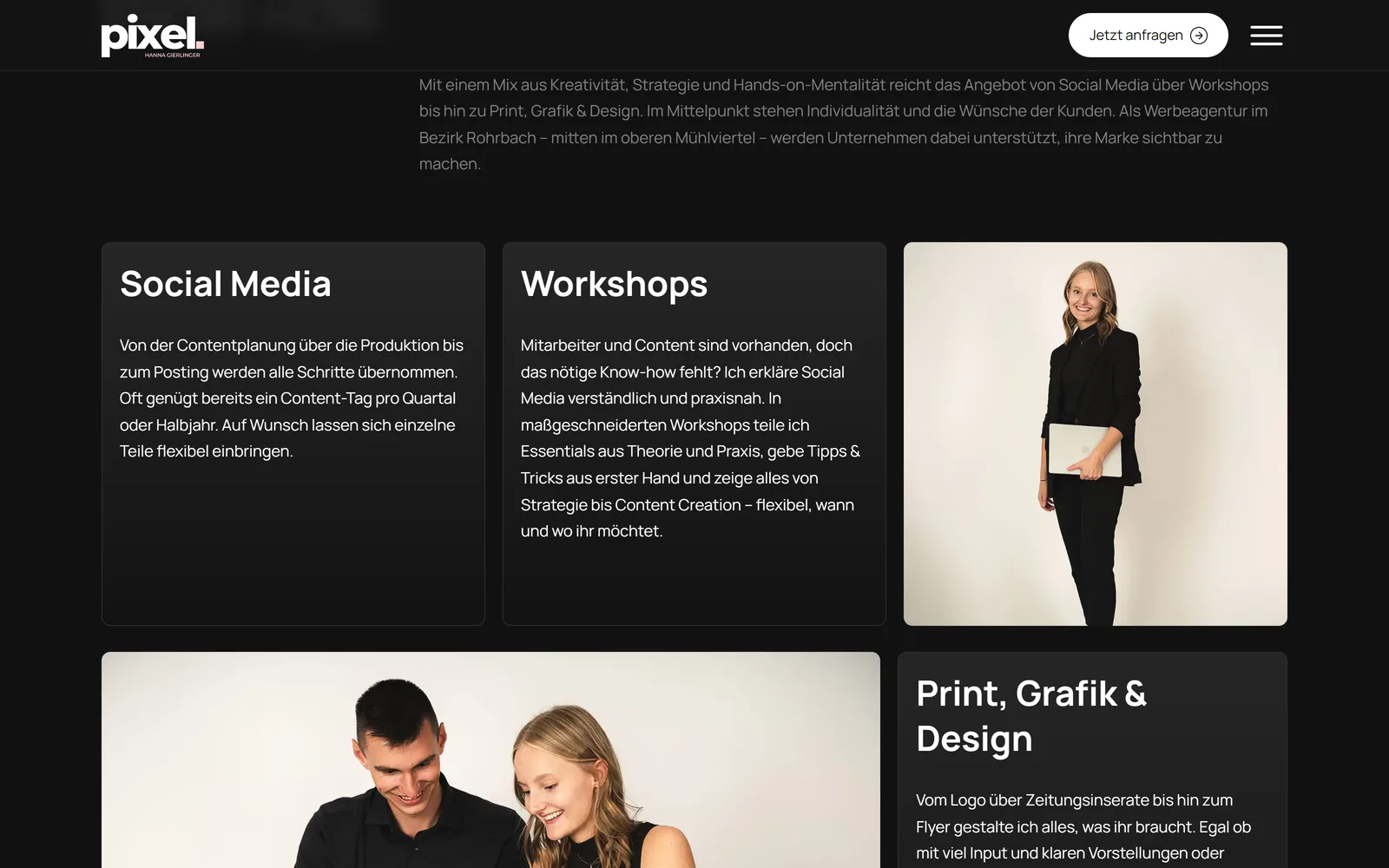 Projektübersicht von Pixel Werbeagentur